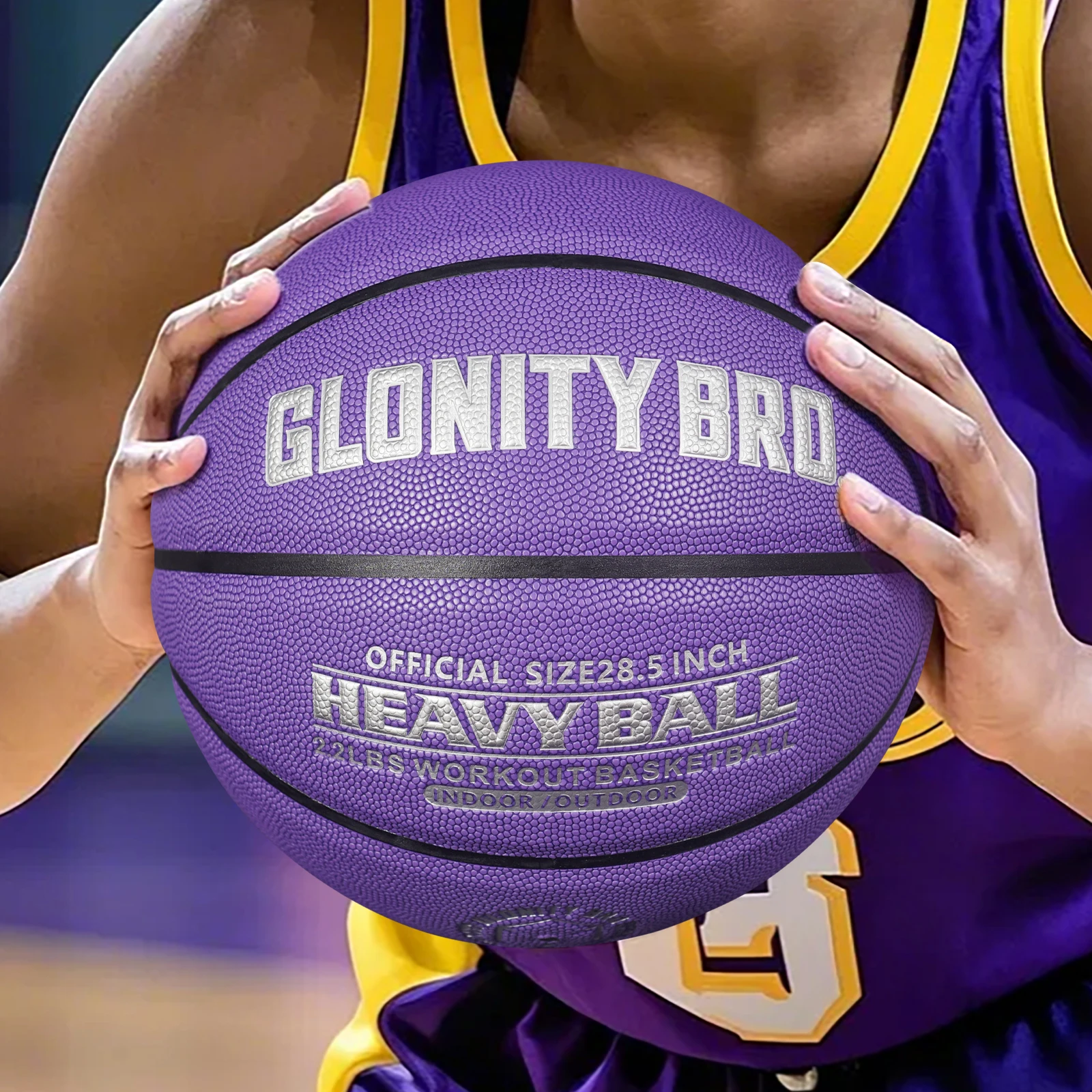 Weighted Training Basketball 3/2.2LBS Indoor And Outdoor High Quality Composite Basketball For Improve Dribbling Passing Purple
Weighted Training Basketball 3/2.2LBS Indoor And Outdoor High Quality Composite Basketball For Improve Dribbling Passing Purple