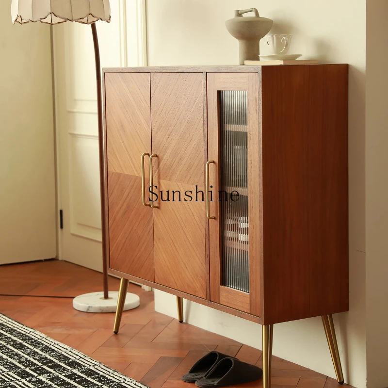 Medieval solid wood living room household entrance large-capacity storage cabinet
Medieval solid wood living room household entrance large-capacity storage cabinet
