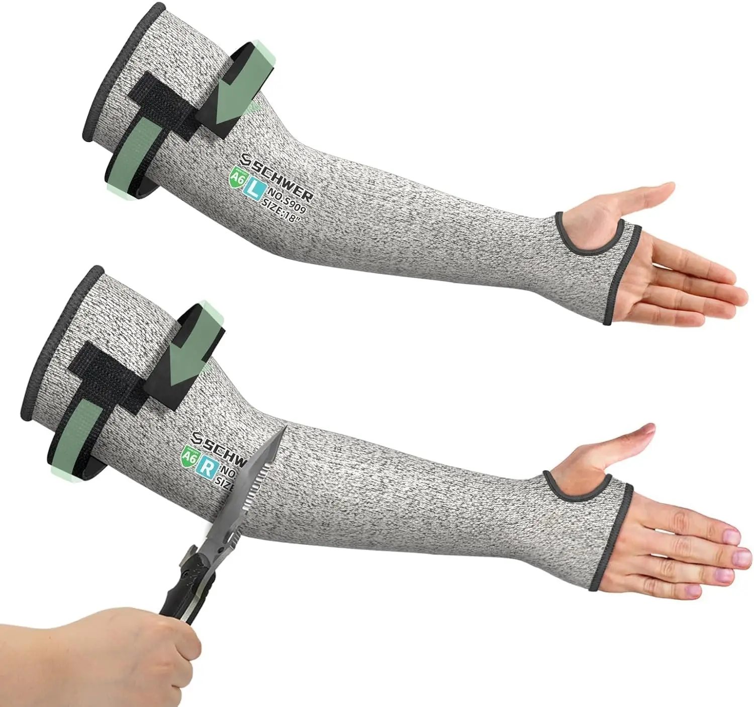 A6 Cut Resistant Sleeves with Detachable Straps, Non-PFAS, High Risk Protection for Arms, Gardening & Work Safety
A6 Cut Resistant Sleeves with Detachable Straps, Non-PFAS, High Risk Protection for Arms, Gardening & Work Safety