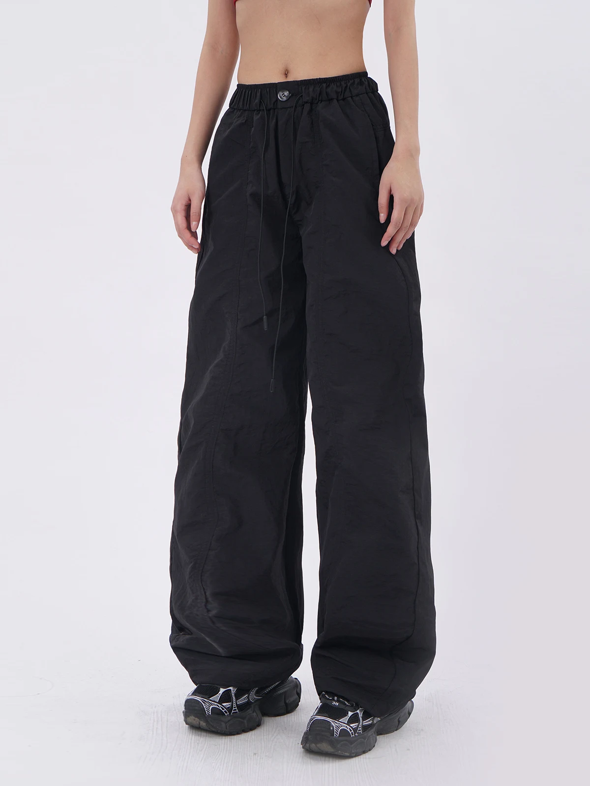 American High Street Loose Wide Leg Quick Dry Pants Women's Lazy Style Jazz Dance Casual Sports Black Workwear Trousers
American High Street Loose Wide Leg Quick Dry Pants Women's Lazy Style Jazz Dance Casual Sports Black Workwear Trousers