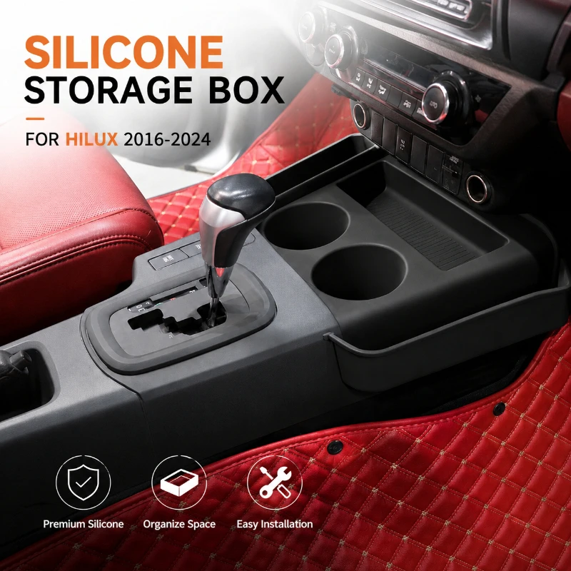Interior Storage Center Console Silicone Storage Box for Toyota Hilux 2016-2024 Stowing Tidying FOR Hilux Revo Rocco Accessories
Interior Storage Center Console Silicone Storage Box for Toyota Hilux 2016-2024 Stowing Tidying FOR Hilux Revo Rocco Accessories