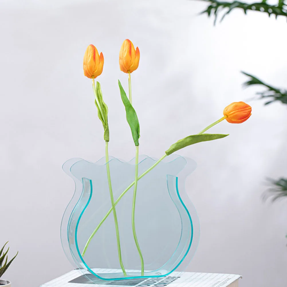 1pc Fish Tail Vase Creative Design Flower Arrangement Bottle For Home Office Decoration Desktop Semitransparent Flower Decor
1pc Fish Tail Vase Creative Design Flower Arrangement Bottle For Home Office Decoration Desktop Semitransparent Flower Decor