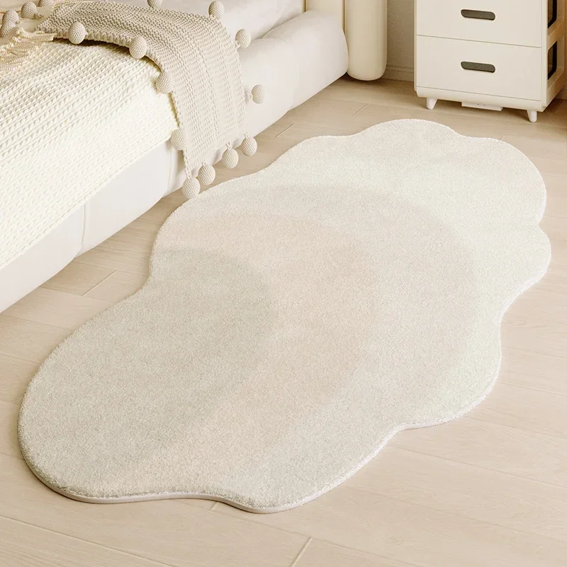 Living Room Irregular Carpet Modern Simple Design Cream Style Beige Floor Mat Soft Fluffy Thick Plush Rug Bedroom Bedside Mats
Living Room Irregular Carpet Modern Simple Design Cream Style Beige Floor Mat Soft Fluffy Thick Plush Rug Bedroom Bedside Mats