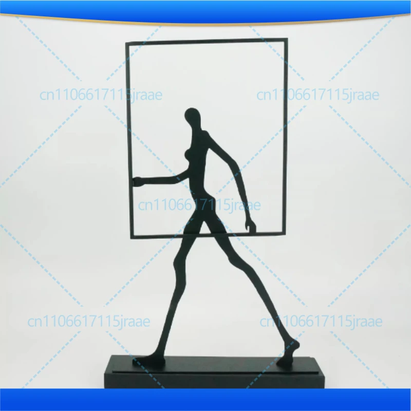 Home Decor Statues Metal Handicraft Abstract Wrought Iron Figures Square Frame Walking People Portrait Cropping Figurines Decor
Home Decor Statues Metal Handicraft Abstract Wrought Iron Figures Square Frame Walking People Portrait Cropping Figurines Decor