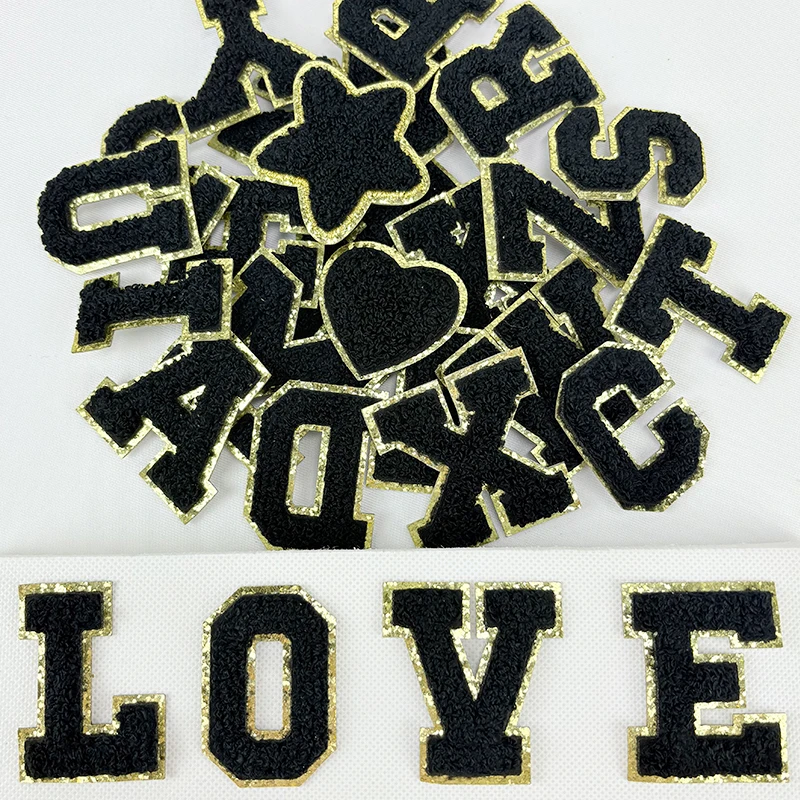 Black towel with embroidered English letters self-adhesive patch luggage accessories DIY clothing accessories hand-sewn patch
Black towel with embroidered English letters self-adhesive patch luggage accessories DIY clothing accessories hand-sewn patch
