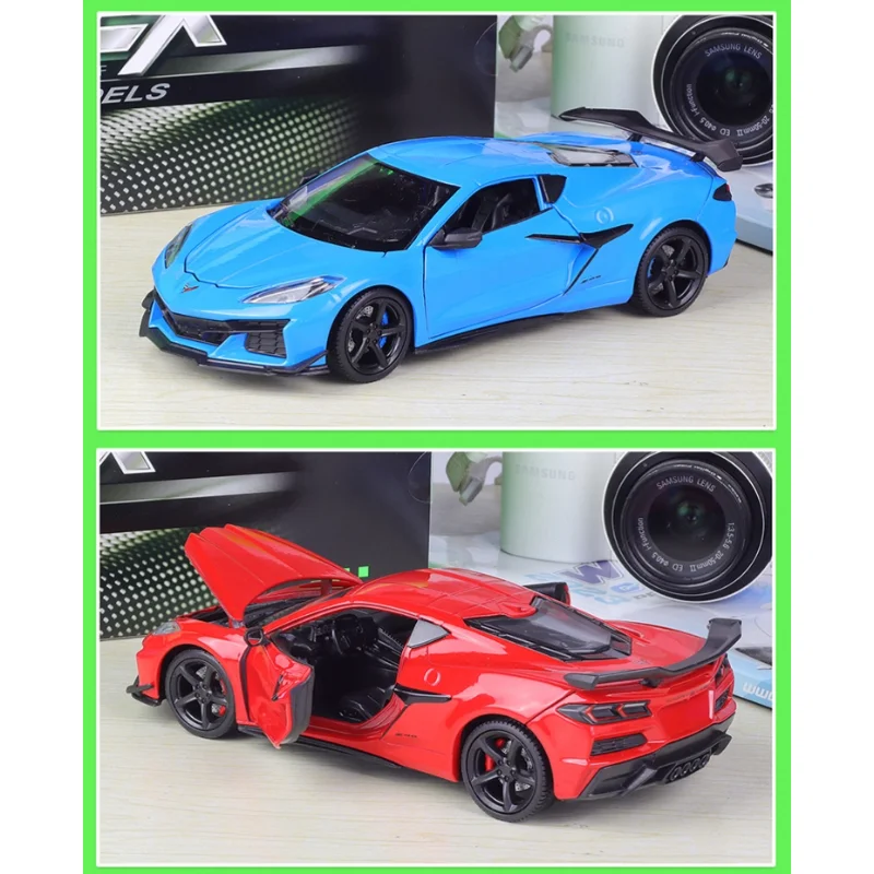 New Product 1/24 Chevrolet 2023 Corvette Z06 Sports Car Simulation Alloy Car Model Scene Matching Car Model Toy Gift Collection
New Product 1/24 Chevrolet 2023 Corvette Z06 Sports Car Simulation Alloy Car Model Scene Matching Car Model Toy Gift Collection
