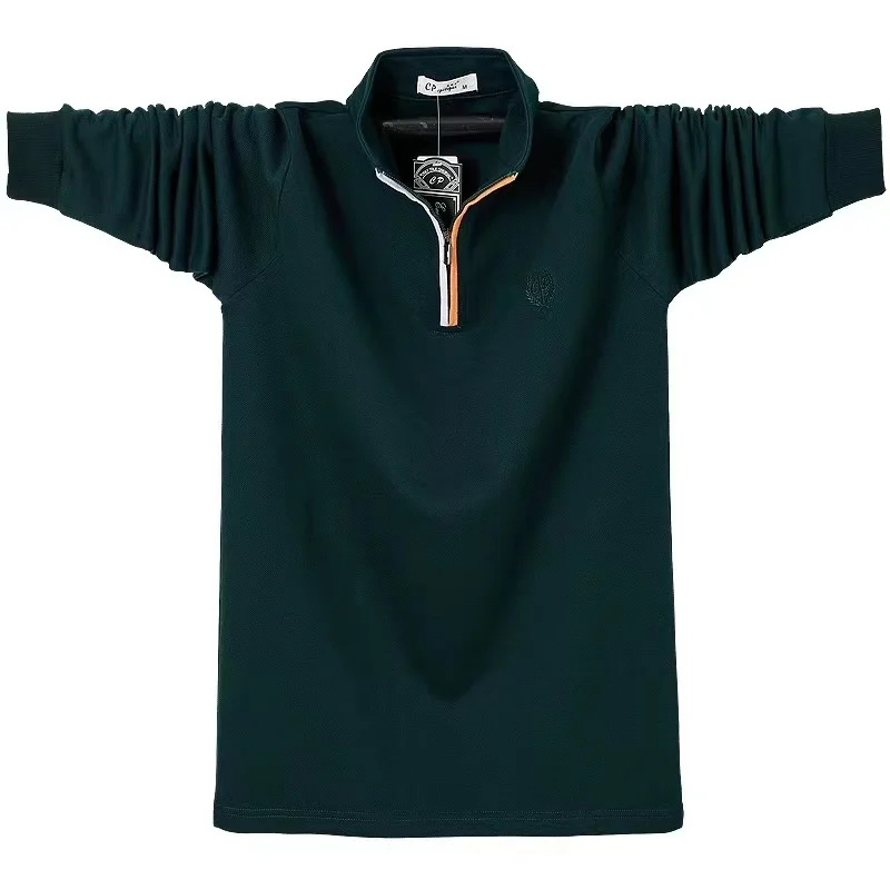 Stand-collar men's POLO shirt men Men's solid color zipper long-sleeved top Casual fashion polo t-shirt
Stand-collar men's POLO shirt men Men's solid color zipper long-sleeved top Casual fashion polo t-shirt