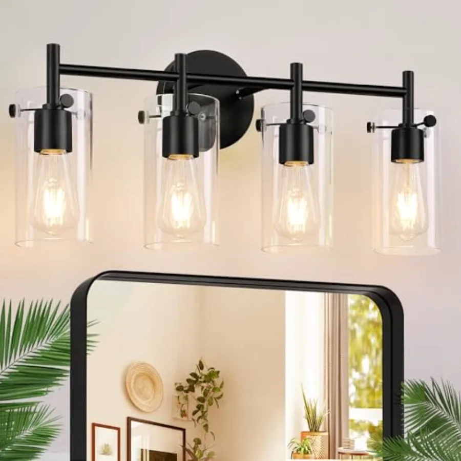 Bathroom Vanity Light Fixtures Clear Glass Shade Wall Sconces for Mirror Bedroom Living Room Hallway
Bathroom Vanity Light Fixtures Clear Glass Shade Wall Sconces for Mirror Bedroom Living Room Hallway