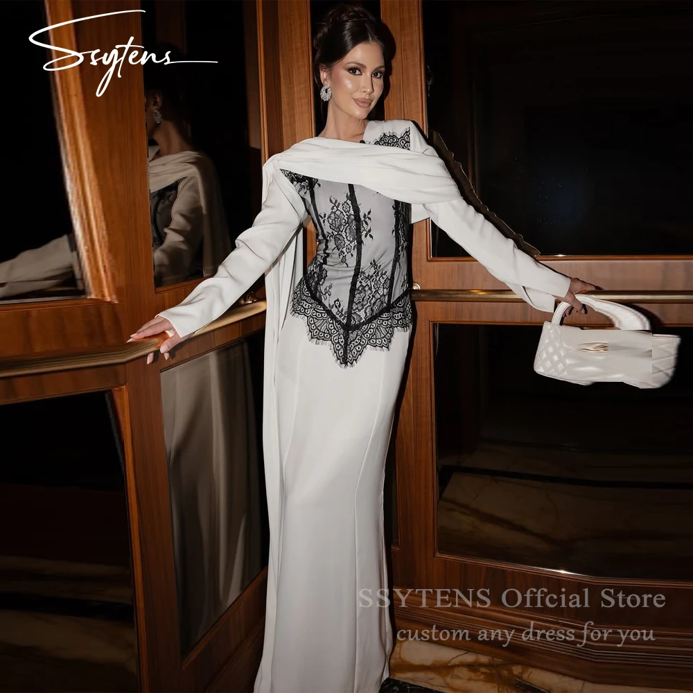 SSYTENS Elegant White Evening Dresses Sadui Black Lace Prom Gowns 2026 Long Formal Occasions Dresses robes de soirée Customized
SSYTENS Elegant White Evening Dresses Sadui Black Lace Prom Gowns 2026 Long Formal Occasions Dresses robes de soirée Customized