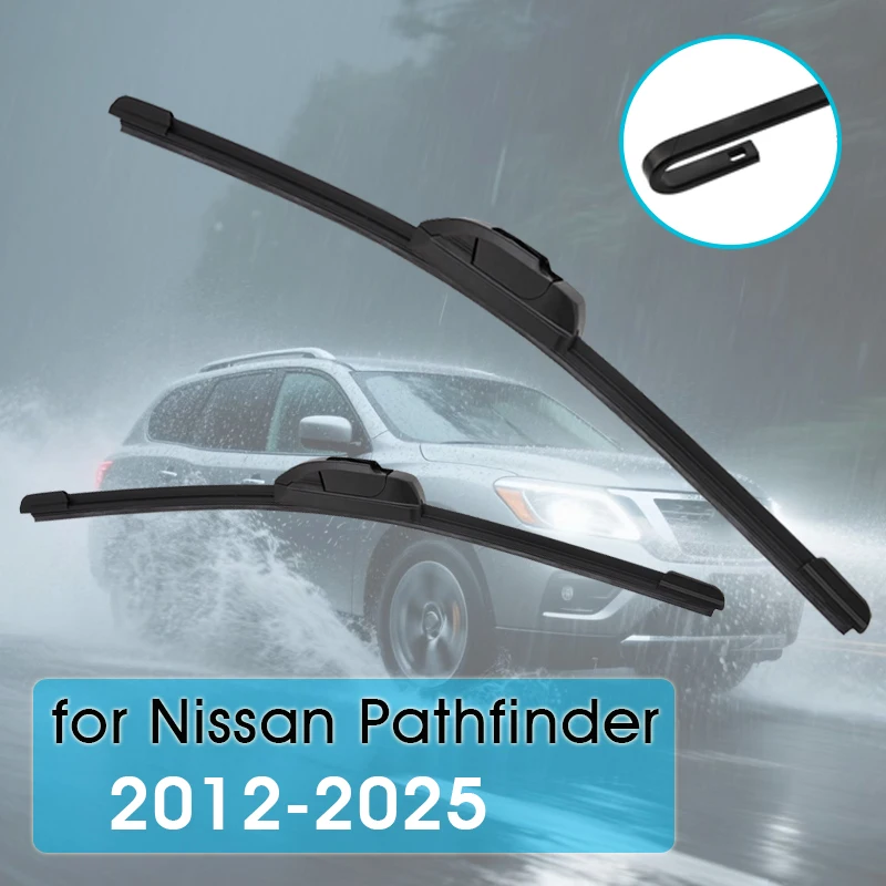 Щетка стеклоочистителя автомобиля для Pathfinder R50 R51 R52 R53 1995-2025, резиновая заправка для лобового стекла, стеклоочиститель переднего стекла, автоаксессуары
Щетка стеклоочистителя автомобиля для Pathfinder R50 R51 R52 R53 1995-2025, резиновая заправка для лобового стекла, стеклоочиститель переднего стекла, автоаксессуары