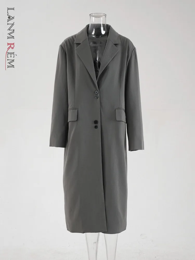 LANMREM Minimalist Trench Coat For Women Niche Design Notched Collar Single Breasted Grey Long Jacket Coat Autumn New CPDB250
LANMREM Minimalist Trench Coat For Women Niche Design Notched Collar Single Breasted Grey Long Jacket Coat Autumn New CPDB250