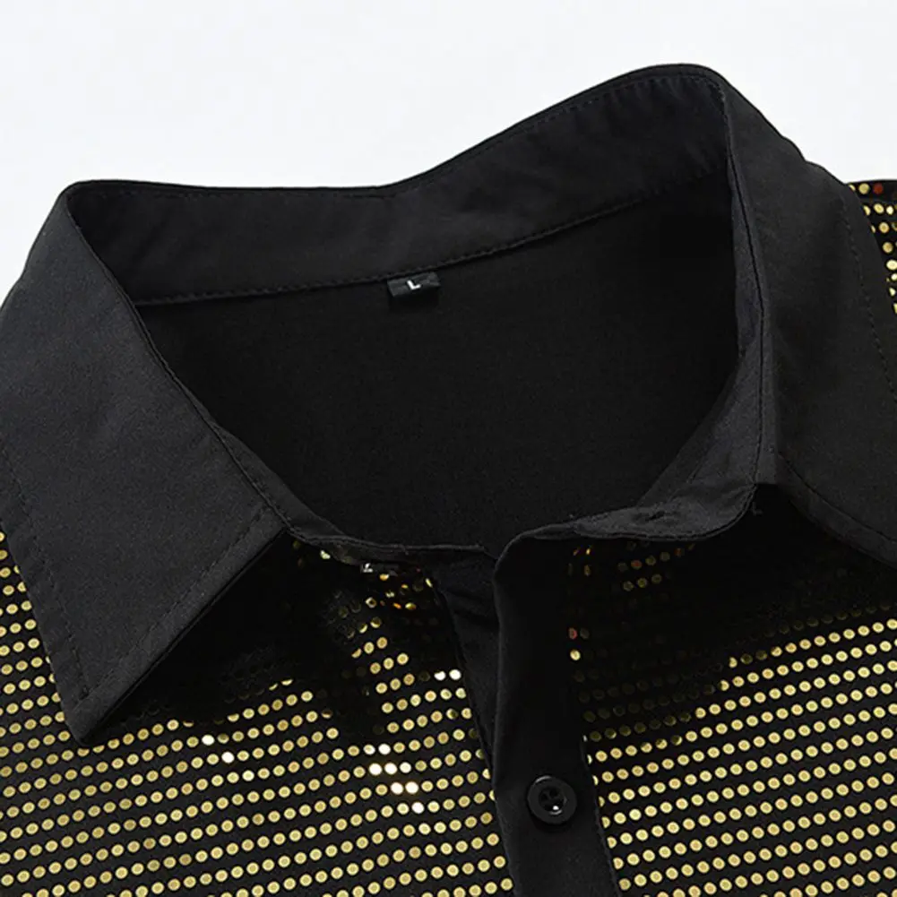 Comfy Fashion Shirt Shirt Brand New Shiny Glitter Button Down Shiny Sequin Casual Costume T-Shirts Slight Stretch
Comfy Fashion Shirt Shirt Brand New Shiny Glitter Button Down Shiny Sequin Casual Costume T-Shirts Slight Stretch