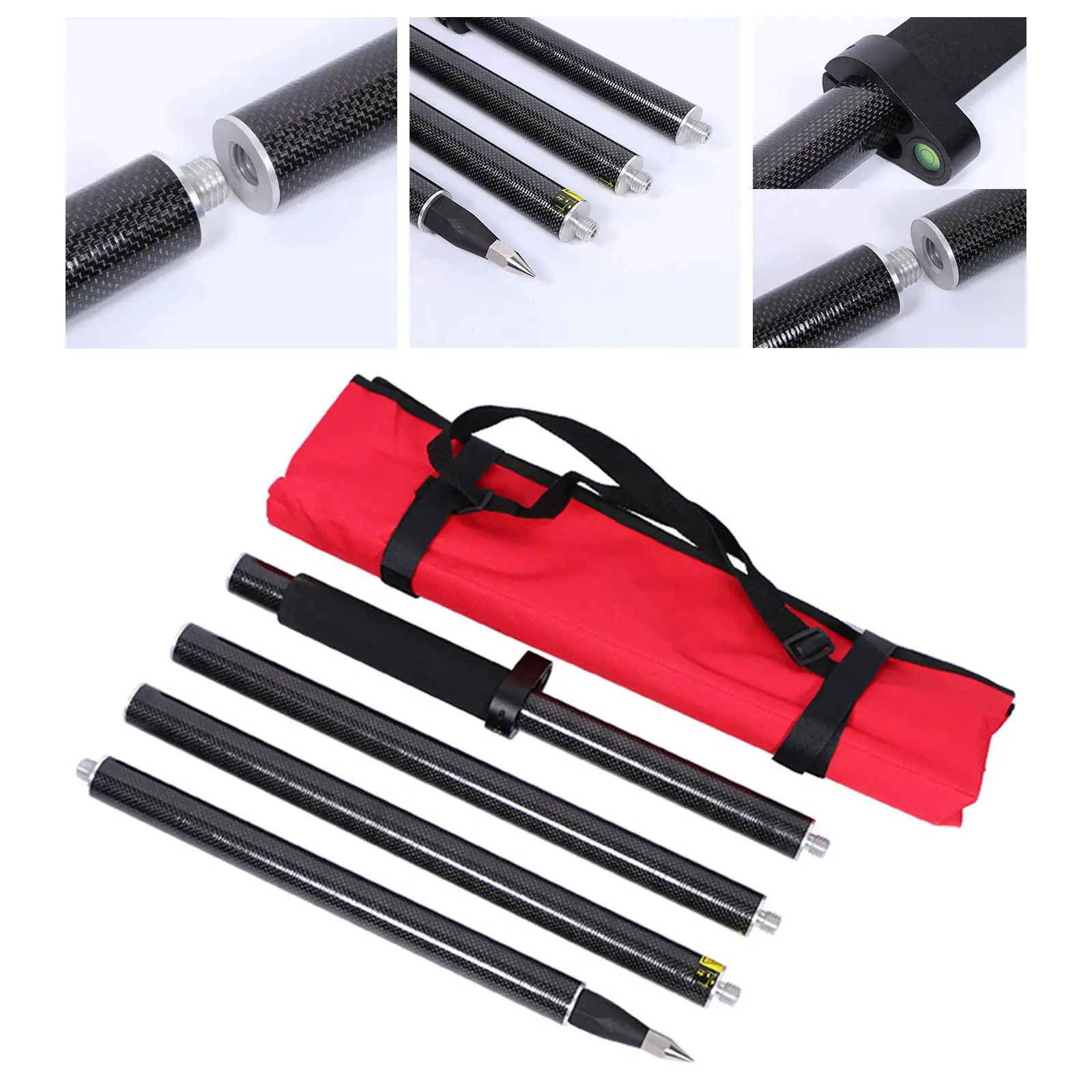 Prism Pole 4 Poles 50cm Per Pole Building Assembly for Total Station Rtk
Prism Pole 4 Poles 50cm Per Pole Building Assembly for Total Station Rtk
