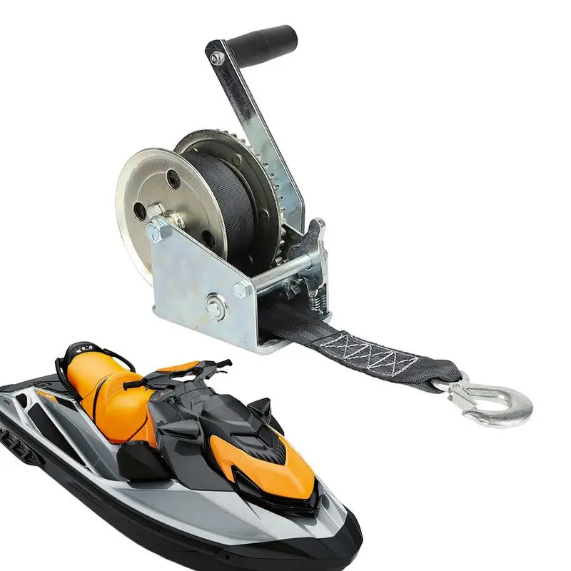 Boat Trailer Winch 600LBs 2-Way Ratchet Heavy Duty Hand Crank Winch Steel Construction Manual Winch with Polyester Strap & Hook
Boat Trailer Winch 600LBs 2-Way Ratchet Heavy Duty Hand Crank Winch Steel Construction Manual Winch with Polyester Strap & Hook