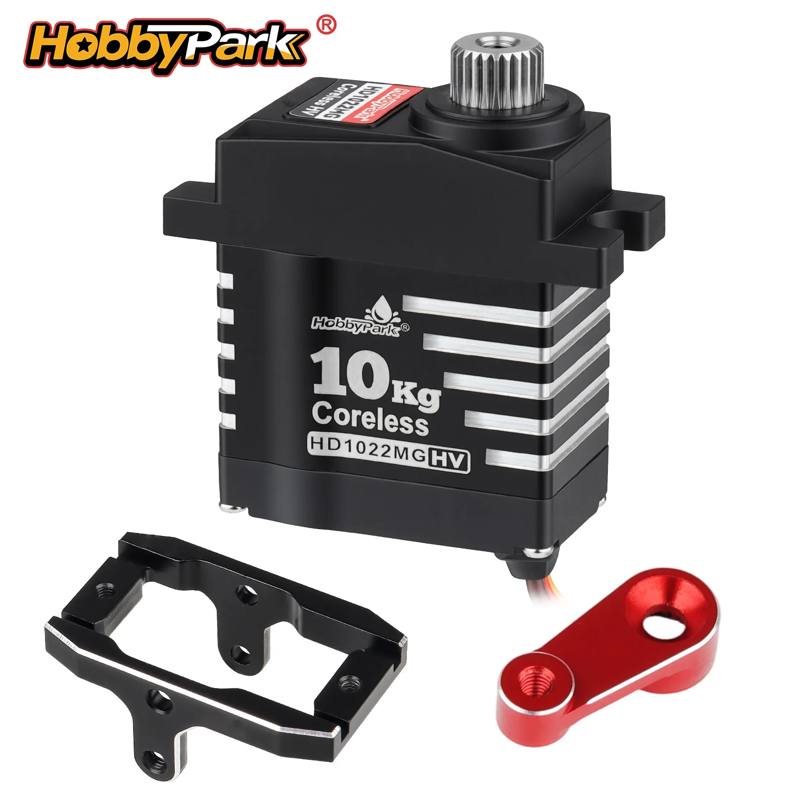 HobbyPark Waterproof 10kg HD1022MG Digital High Torque Coreless Metal Gear Servo with Mount for TRX4M TRX4MT 1/18 RC Crawler Car
HobbyPark Waterproof 10kg HD1022MG Digital High Torque Coreless Metal Gear Servo with Mount for TRX4M TRX4MT 1/18 RC Crawler Car