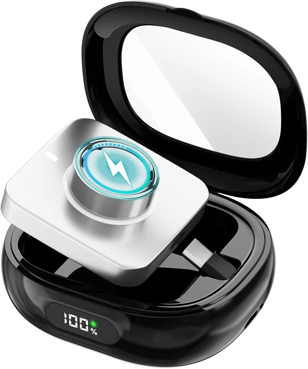 K27 Smart Ring Charging Case Portable Charger Box for Oura Ring Gen 4 & 3 Fitness Rings with Magnetic Charge Port
K27 Smart Ring Charging Case Portable Charger Box for Oura Ring Gen 4 & 3 Fitness Rings with Magnetic Charge Port
