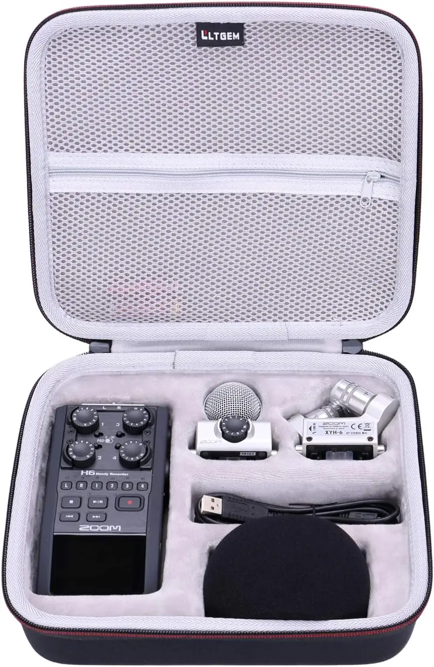 LTGEM EVA Hard Case for H6 Six-Track/H6essential/Zoom H4essential Portable Recorder. Fits Charger, Cable and Other Accessories
LTGEM EVA Hard Case for H6 Six-Track/H6essential/Zoom H4essential Portable Recorder. Fits Charger, Cable and Other Accessories