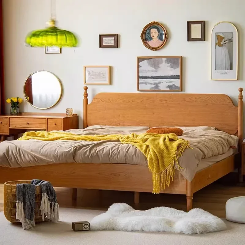 Solid wood economy Japanese-style simple bedroom furniture wedding bed 1.8 meters double bed
Solid wood economy Japanese-style simple bedroom furniture wedding bed 1.8 meters double bed