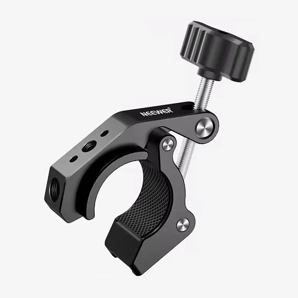 NEEWER Crab Shaped Super Clamp Cold Shoe 1/4\" 3/8\" Threaded Holes Aluminum Alloy Camera Clamp Mount for Photography
NEEWER Crab Shaped Super Clamp Cold Shoe 1/4\" 3/8\" Threaded Holes Aluminum Alloy Camera Clamp Mount for Photography