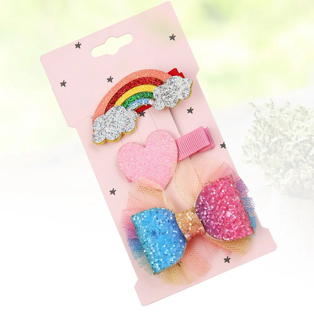 3Pcs Lace Bowknot Rainbow Clips Christmas Halloween Hairpins for Kids Girls Hair Decoration Girls Hairclip
3Pcs Lace Bowknot Rainbow Clips Christmas Halloween Hairpins for Kids Girls Hair Decoration Girls Hairclip