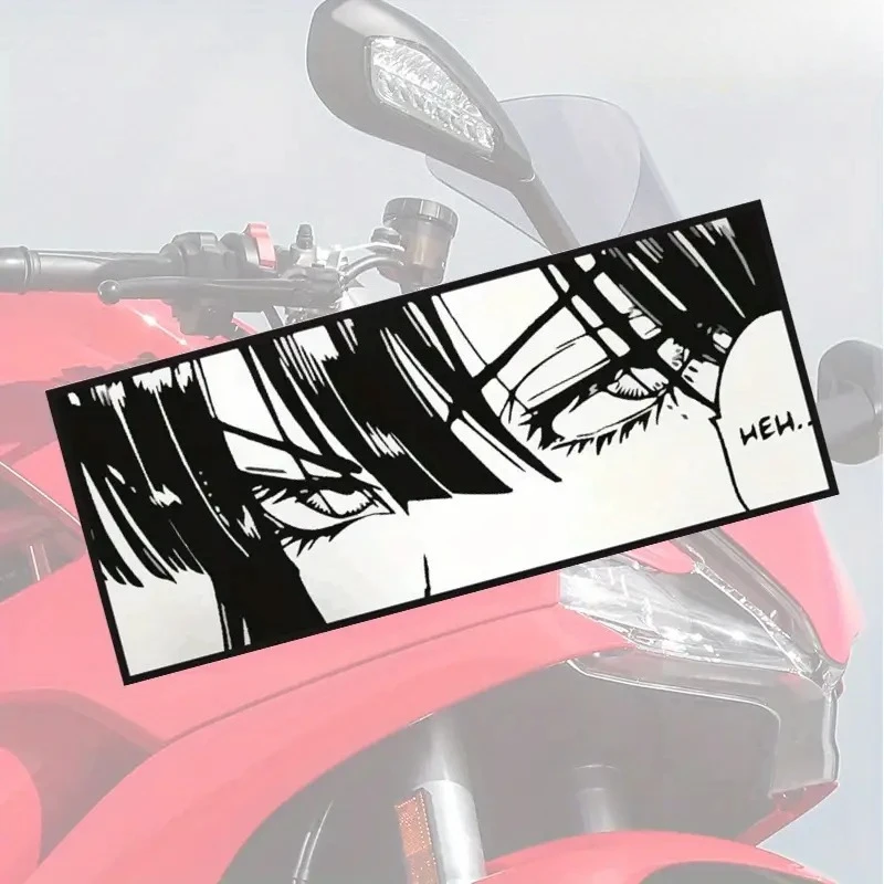 2D Flat Anime Eye Motorcycle Helmet Stickers, Black White HEH… Waterproof PVC Vinyl Decals, Self-Adhesive for Flat Surfaces
2D Flat Anime Eye Motorcycle Helmet Stickers, Black White HEH… Waterproof PVC Vinyl Decals, Self-Adhesive for Flat Surfaces