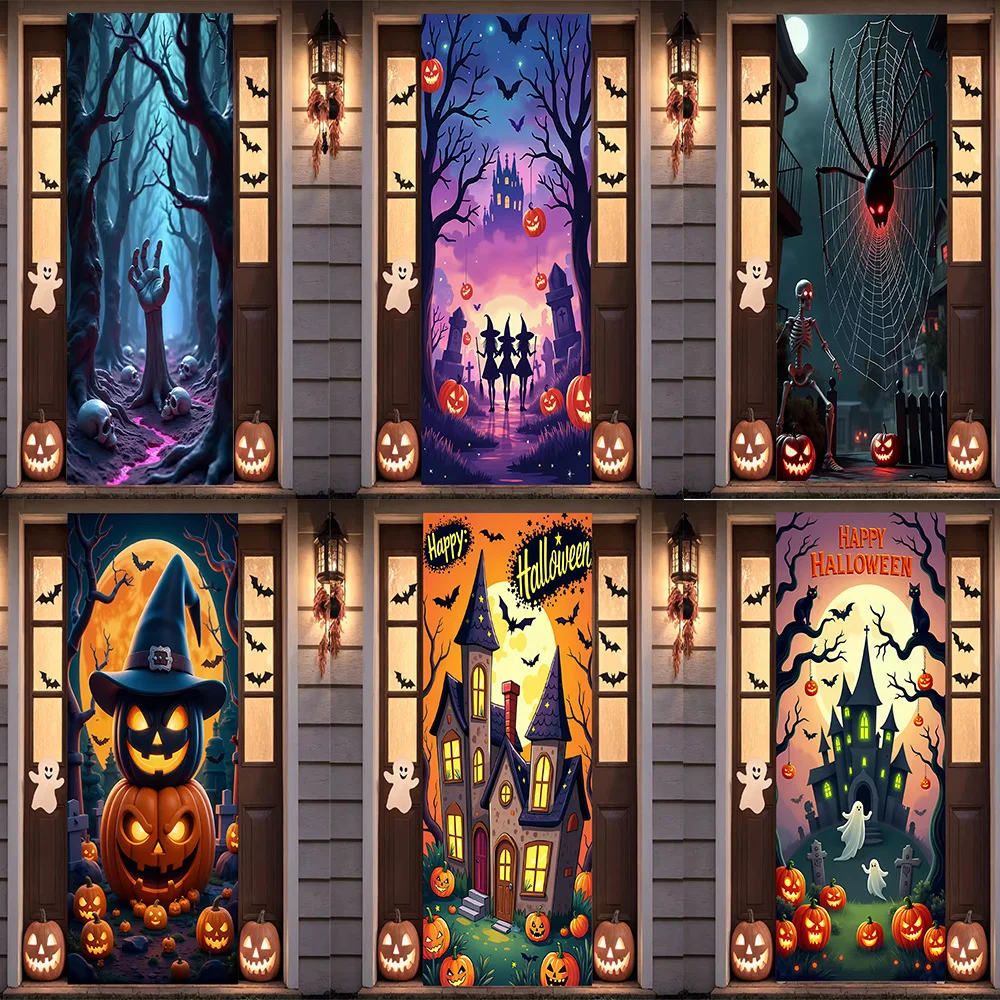 Halloween Event Photography Door Cover Decoration Spooky Horror Pumpkin Background Halloween Festival Party Supplies Room Decor
Halloween Event Photography Door Cover Decoration Spooky Horror Pumpkin Background Halloween Festival Party Supplies Room Decor