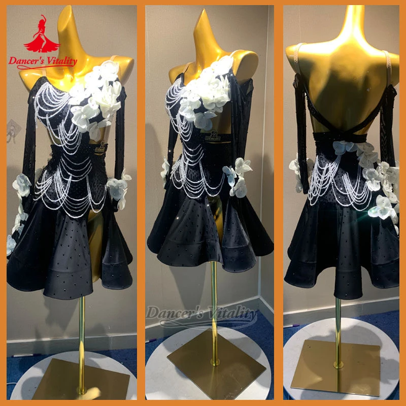 Women Samba Jive Sexy Dew Shoulder Elegant Dress Adult Latin Dance Perform&Contest Backless Clothes Customized Dancer's Vitality
Women Samba Jive Sexy Dew Shoulder Elegant Dress Adult Latin Dance Perform&Contest Backless Clothes Customized Dancer's Vitality