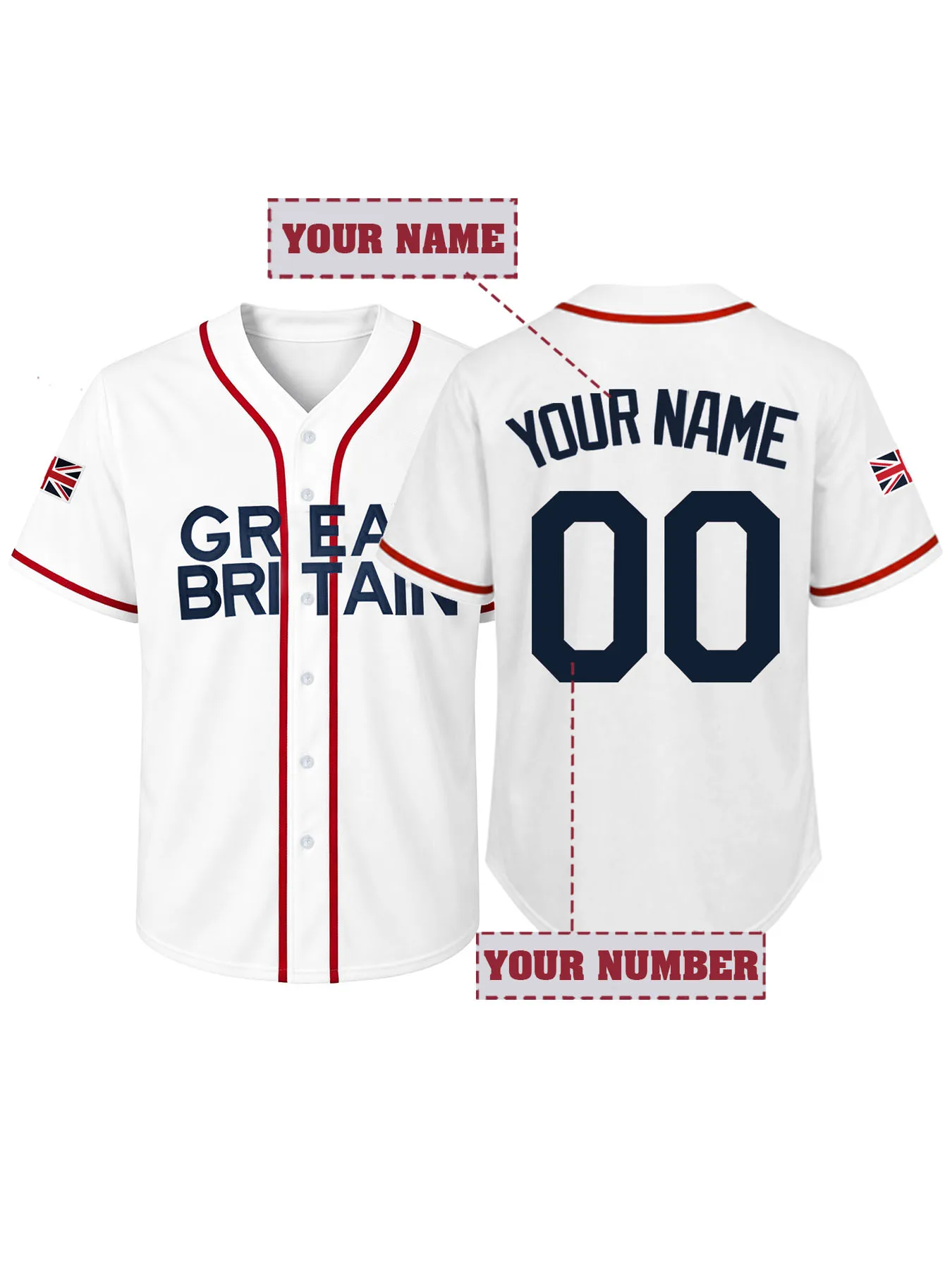 Custom Great Britain Baseball Jersey Personalized Name Number Sports Shirt For Men Women Fans Casual Button Down Tops Gift
Custom Great Britain Baseball Jersey Personalized Name Number Sports Shirt For Men Women Fans Casual Button Down Tops Gift