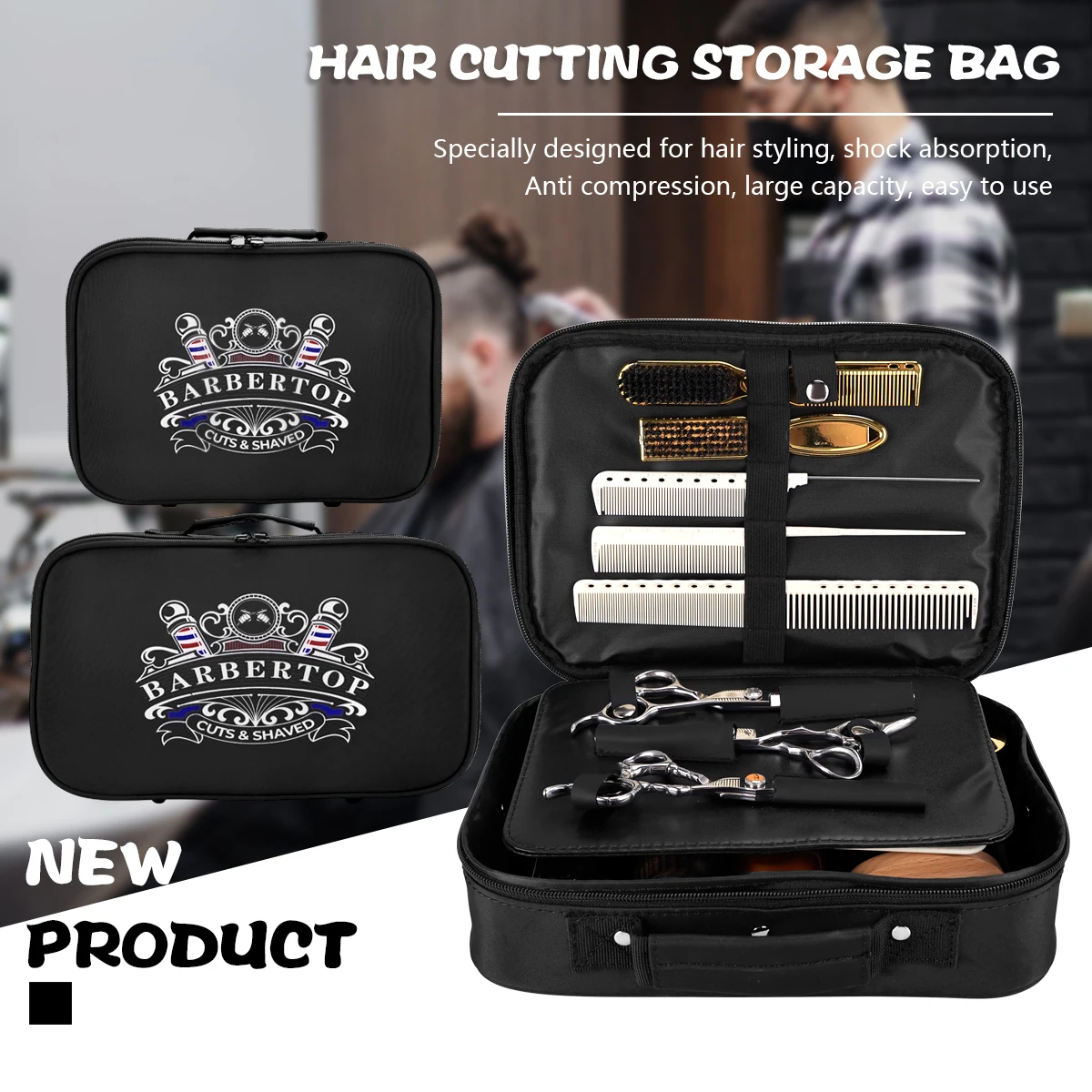 Barber Hair Scissors Bag Salon Hairdresser Makeup Handbag Clipper Box Portable Hairstyling Tools 
Barber Hair Scissors Bag Salon Hairdresser Makeup Handbag Clipper Box Portable Hairstyling Tools