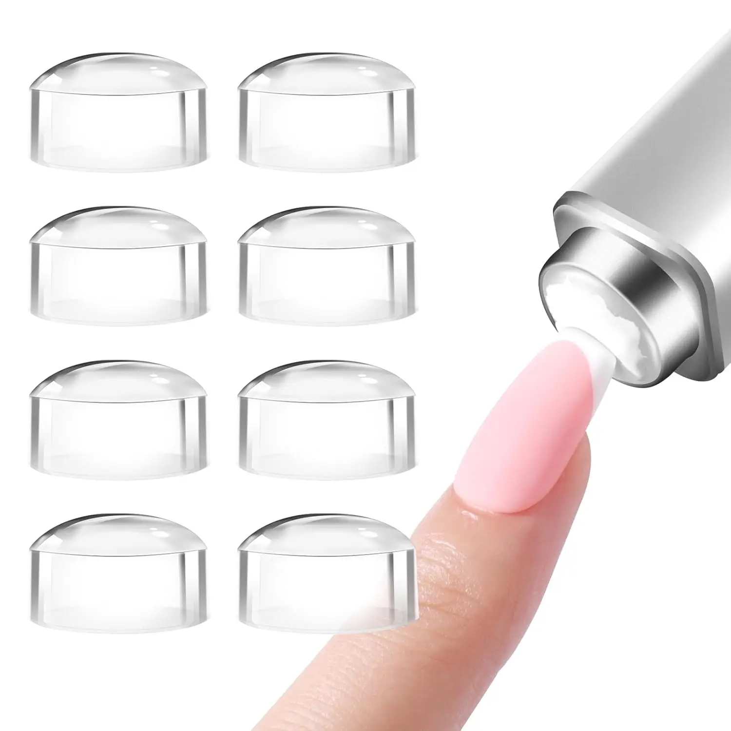 French Tip Nail Stamp, 8 PCS Silicone Nail Art Stamper Kit for Gel Nails DIY with INFILILA Handheld UV Light
French Tip Nail Stamp, 8 PCS Silicone Nail Art Stamper Kit for Gel Nails DIY with INFILILA Handheld UV Light