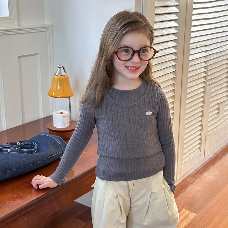 Children Clothes Girls Vest and T-shirt Two Piece Set 2024 New Fashionable Casual Fashionable Solid Color Sweet Girls T Shirt
Children Clothes Girls Vest and T-shirt Two Piece Set 2024 New Fashionable Casual Fashionable Solid Color Sweet Girls T Shirt