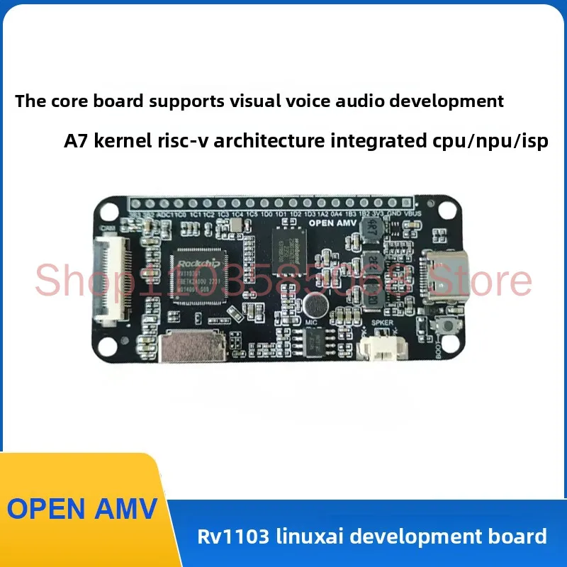 OpenAMV RV1103 Linux Development Board RISC-V Artificial Intelligence Voice, Machine Vision Development Board
OpenAMV RV1103 Linux Development Board RISC-V Artificial Intelligence Voice, Machine Vision Development Board