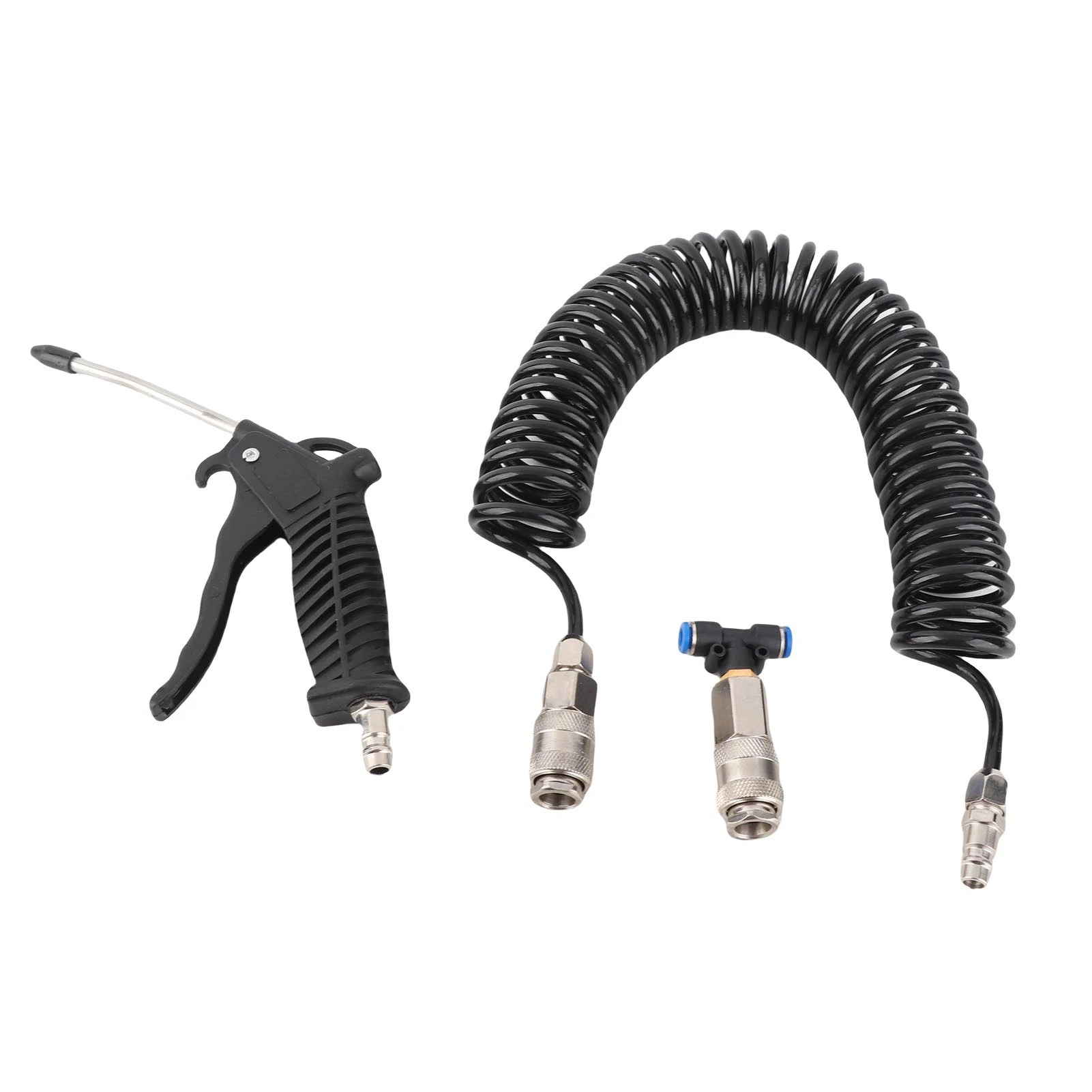 Black Air Duster Gun Pneumatic Wind Blowing Kit Set with Small EU Connector PU Hose for Pneumatic Tool Parts & Accessories
Black Air Duster Gun Pneumatic Wind Blowing Kit Set with Small EU Connector PU Hose for Pneumatic Tool Parts & Accessories
