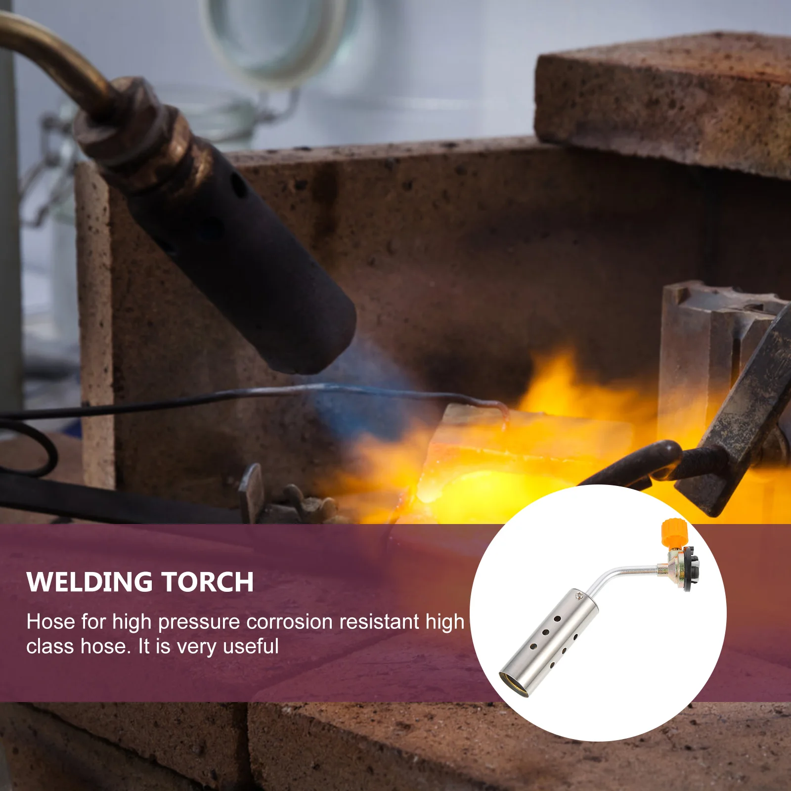 Propane Torch Copper Burner High Pressure Hose Ergonomic H Lightweight Extended Tube Metal Welding Torch Outdoor
Propane Torch Copper Burner High Pressure Hose Ergonomic H Lightweight Extended Tube Metal Welding Torch Outdoor