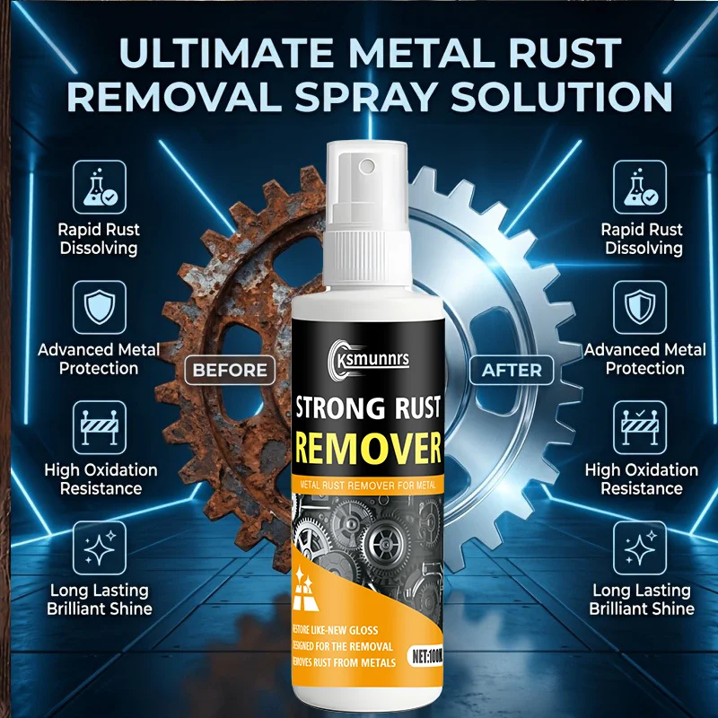 2-In-1 Rust Remover And Preventer Spray Instant Penetration One-Press Nozzle Eliminates Rust Spots And Oxidation for C
2-In-1 Rust Remover And Preventer Spray Instant Penetration One-Press Nozzle Eliminates Rust Spots And Oxidation for C