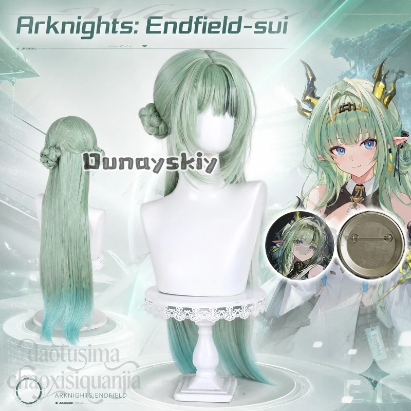 Sui Long Straight Hair Fashion Y2K Mint Green Gradient Synthetic Hair Halloween Party Cos Anime Game Arknights: Endfield Cosplay
Sui Long Straight Hair Fashion Y2K Mint Green Gradient Synthetic Hair Halloween Party Cos Anime Game Arknights: Endfield Cosplay