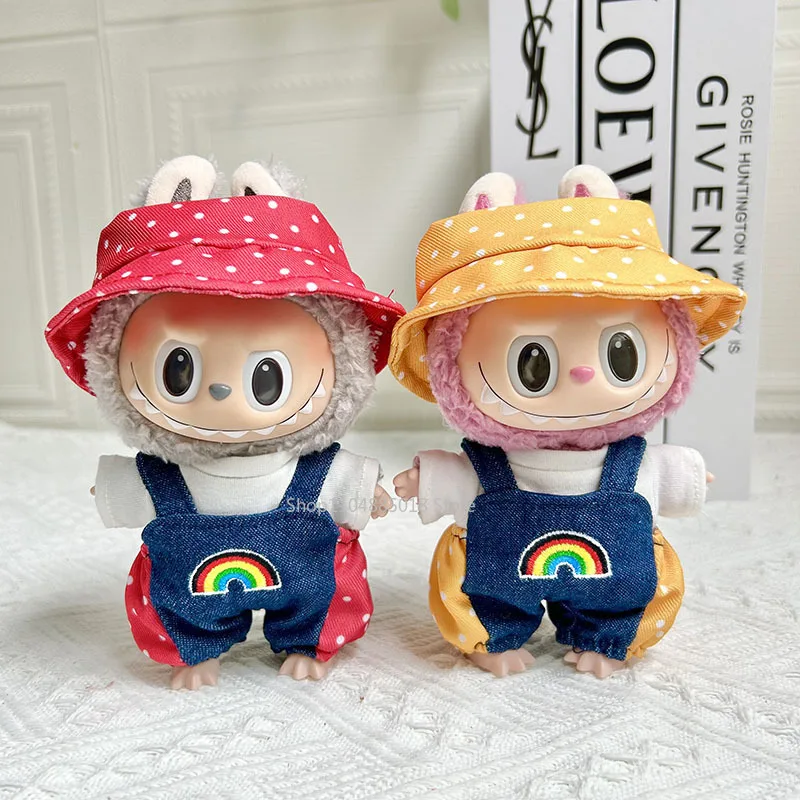 17cm Cute Labubu Clothes Accessories For Korea Kpop Exo Labubu Idol Dolls Clothing Hoodie Doll Clothes Rainbow Bib Pants
17cm Cute Labubu Clothes Accessories For Korea Kpop Exo Labubu Idol Dolls Clothing Hoodie Doll Clothes Rainbow Bib Pants