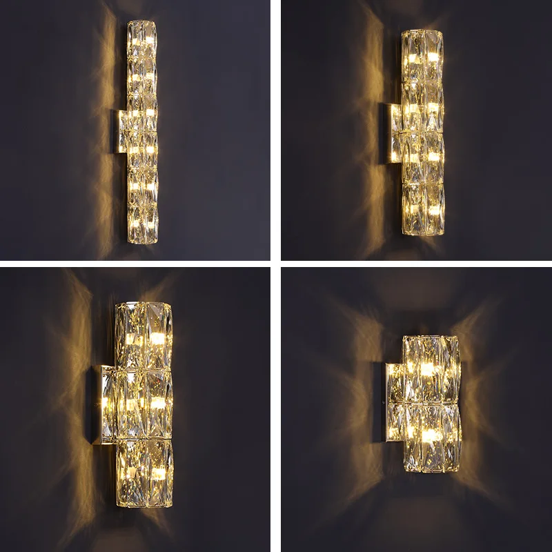 Modern High Quality Crystal Wall lamp Bedroom Parlor Hotel room Star Bright Sconce Home Deco Gold Chrome Metal
Modern High Quality Crystal Wall lamp Bedroom Parlor Hotel room Star Bright Sconce Home Deco Gold Chrome Metal