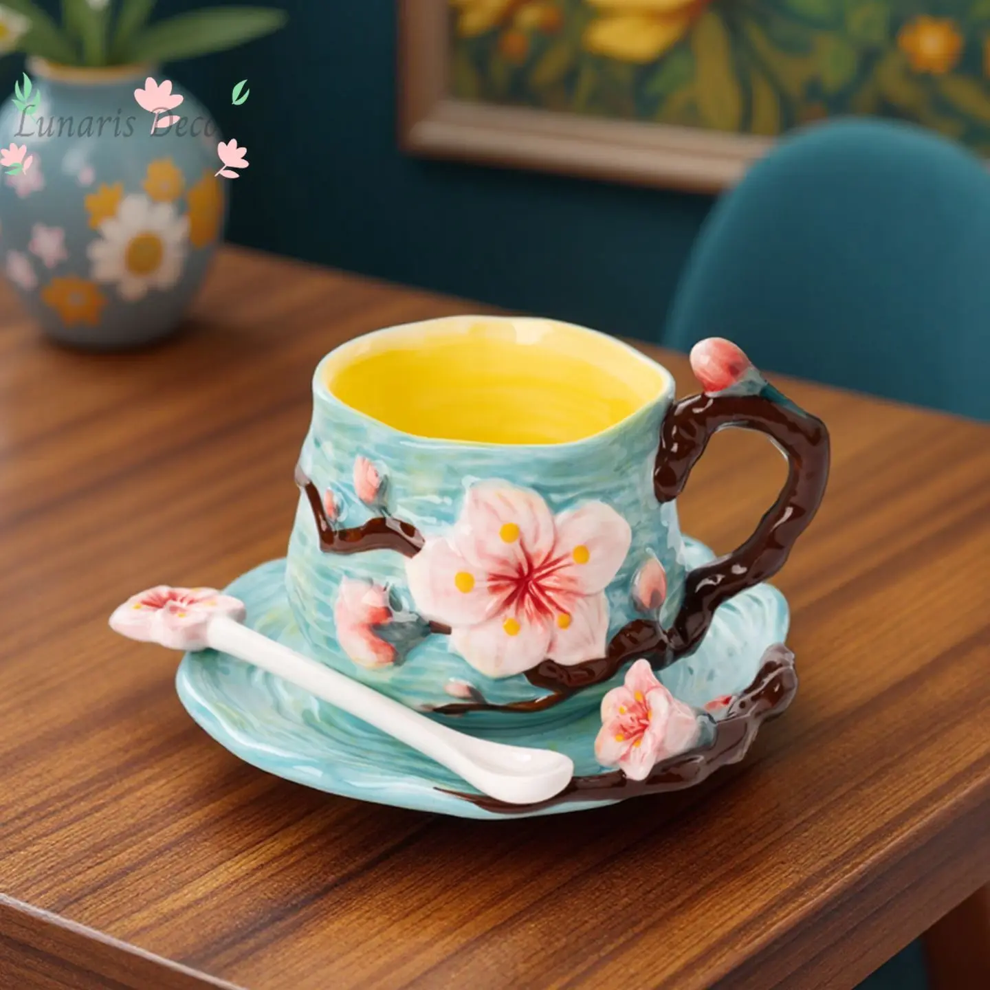 Creative hand-painted European retro ceramic coffee cup high-end exquisite underglaze color afternoon tea
Creative hand-painted European retro ceramic coffee cup high-end exquisite underglaze color afternoon tea