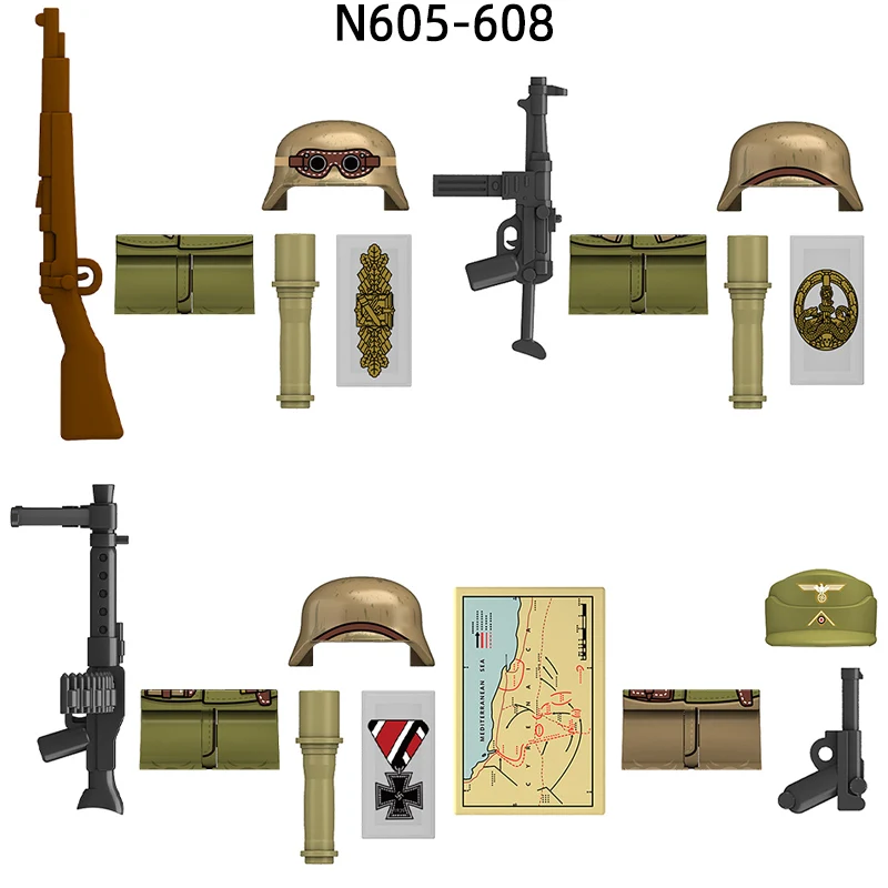 N605-N608 Модель Afrika Korps, блоки MOC, набор кирпичей, подарки, игрушки для детей
N605-N608 Модель Afrika Korps, блоки MOC, набор кирпичей, подарки, игрушки для детей
