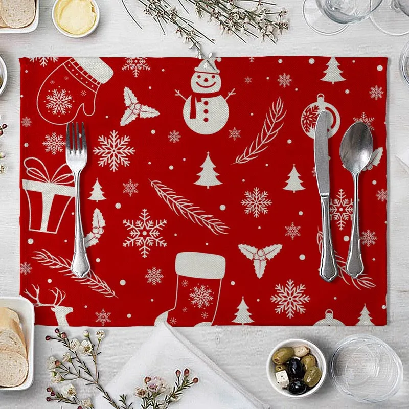 Christmas Decorative 02 Kitchen Placemat Tree Santa Snowman Coaster Dining Table Mats Linen Pad Bowl Cup Mat Xmas Home Decor WJY
Christmas Decorative 02 Kitchen Placemat Tree Santa Snowman Coaster Dining Table Mats Linen Pad Bowl Cup Mat Xmas Home Decor WJY