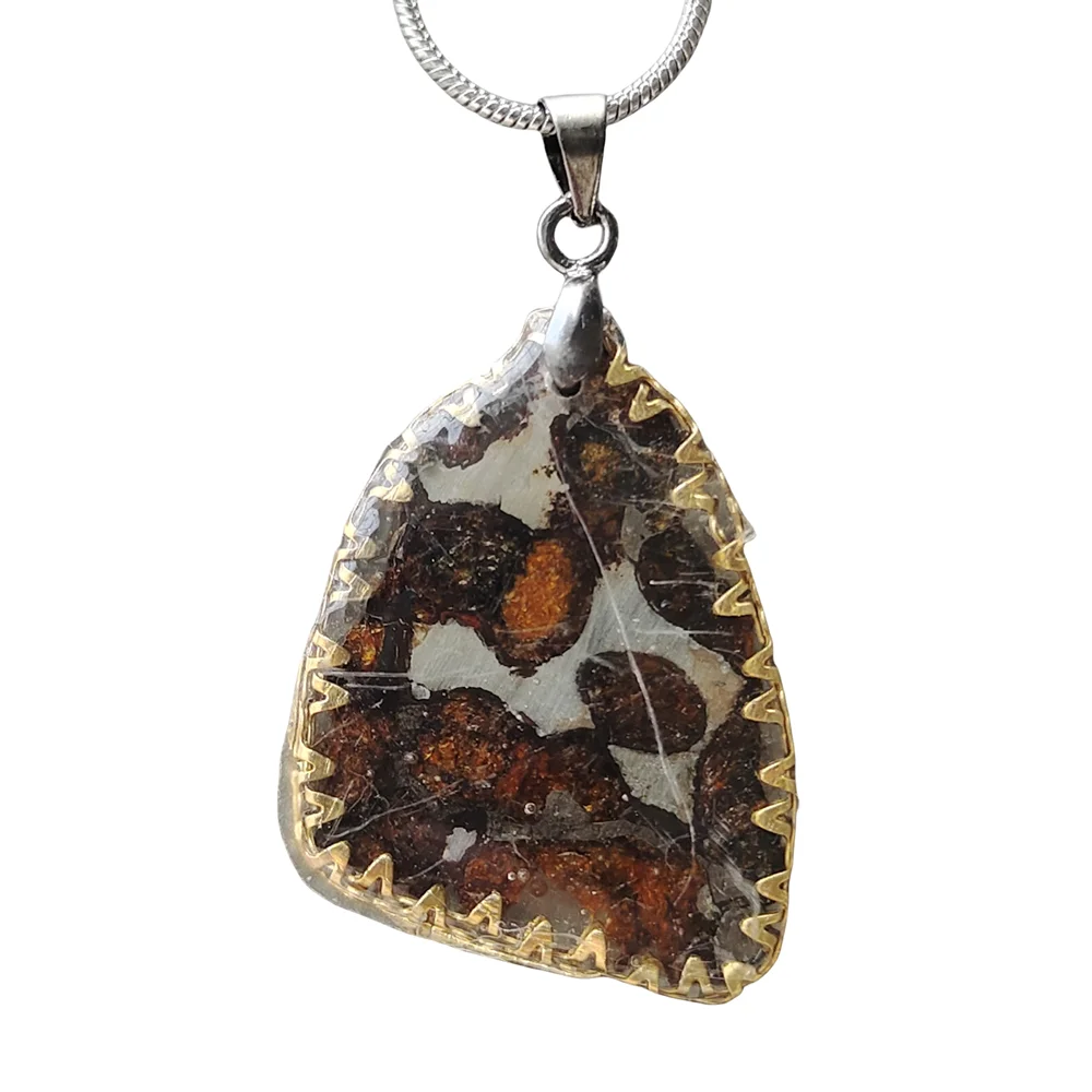Sericho Kenya natural meteorite olivine meteorite materials Pendant Meteorite Specimen Pendant Collection - CB234
Sericho Kenya natural meteorite olivine meteorite materials Pendant Meteorite Specimen Pendant Collection - CB234