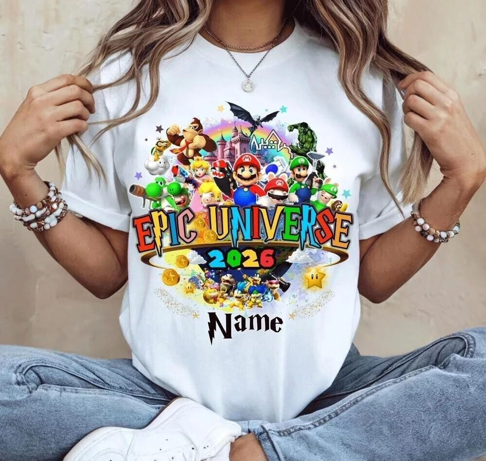 2026 New Super Mario Galaxy Movie graphic unisex cotton shirt,There are children size, summer Men's Harajuku fashion T-shirt
2026 New Super Mario Galaxy Movie graphic unisex cotton shirt,There are children size, summer Men's Harajuku fashion T-shirt