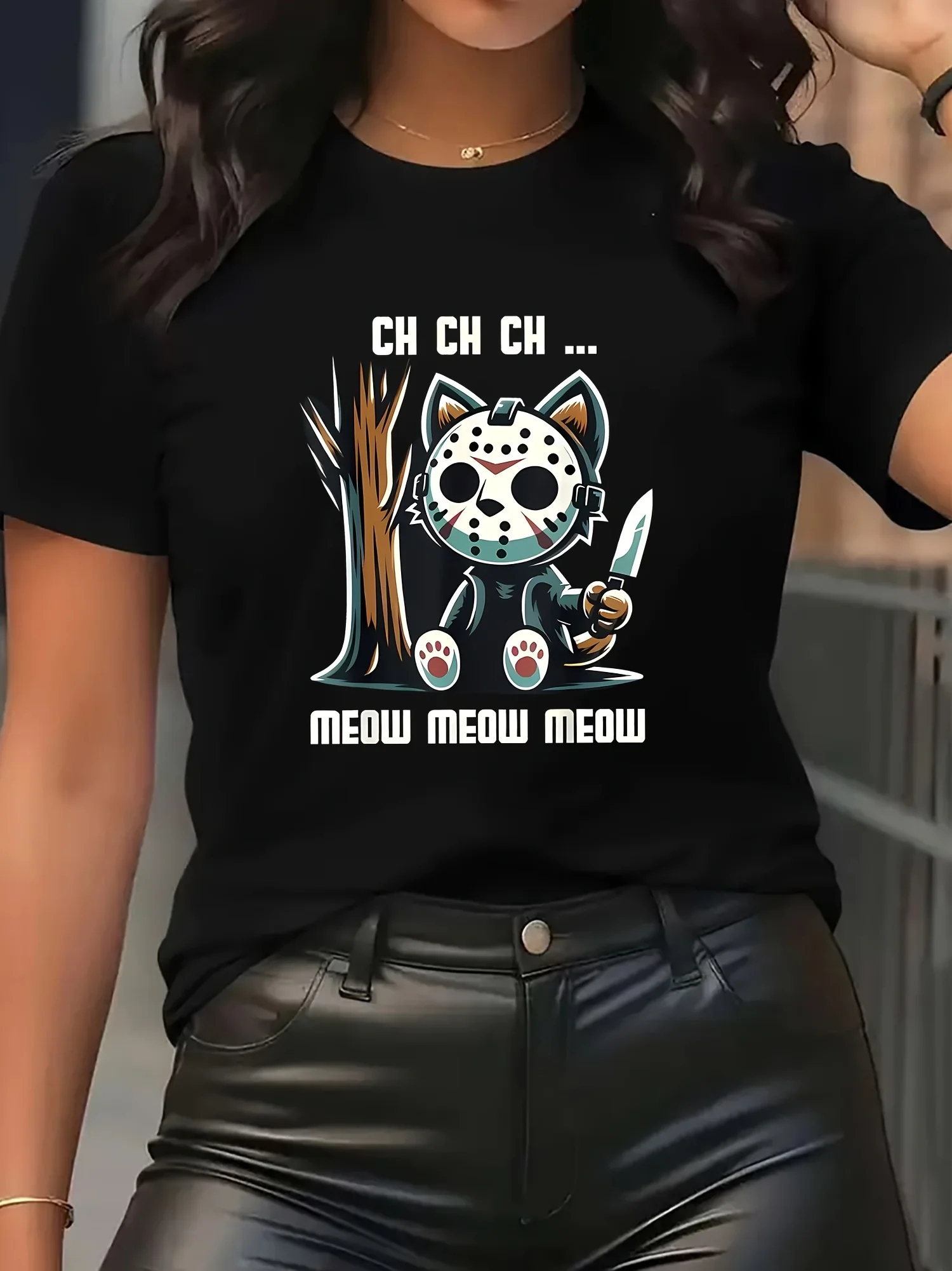 Y2k Horror Cat Графический принт Лето Осень Зима Хлопковые мужские и женские футболки с короткими рукавами Роскошный бренд для занятий спортом на открытом воздухе
Y2k Horror Cat Графический принт Лето Осень Зима Хлопковые мужские и женские футболки с короткими рукавами Роскошный бренд для занятий спортом на открытом воздухе