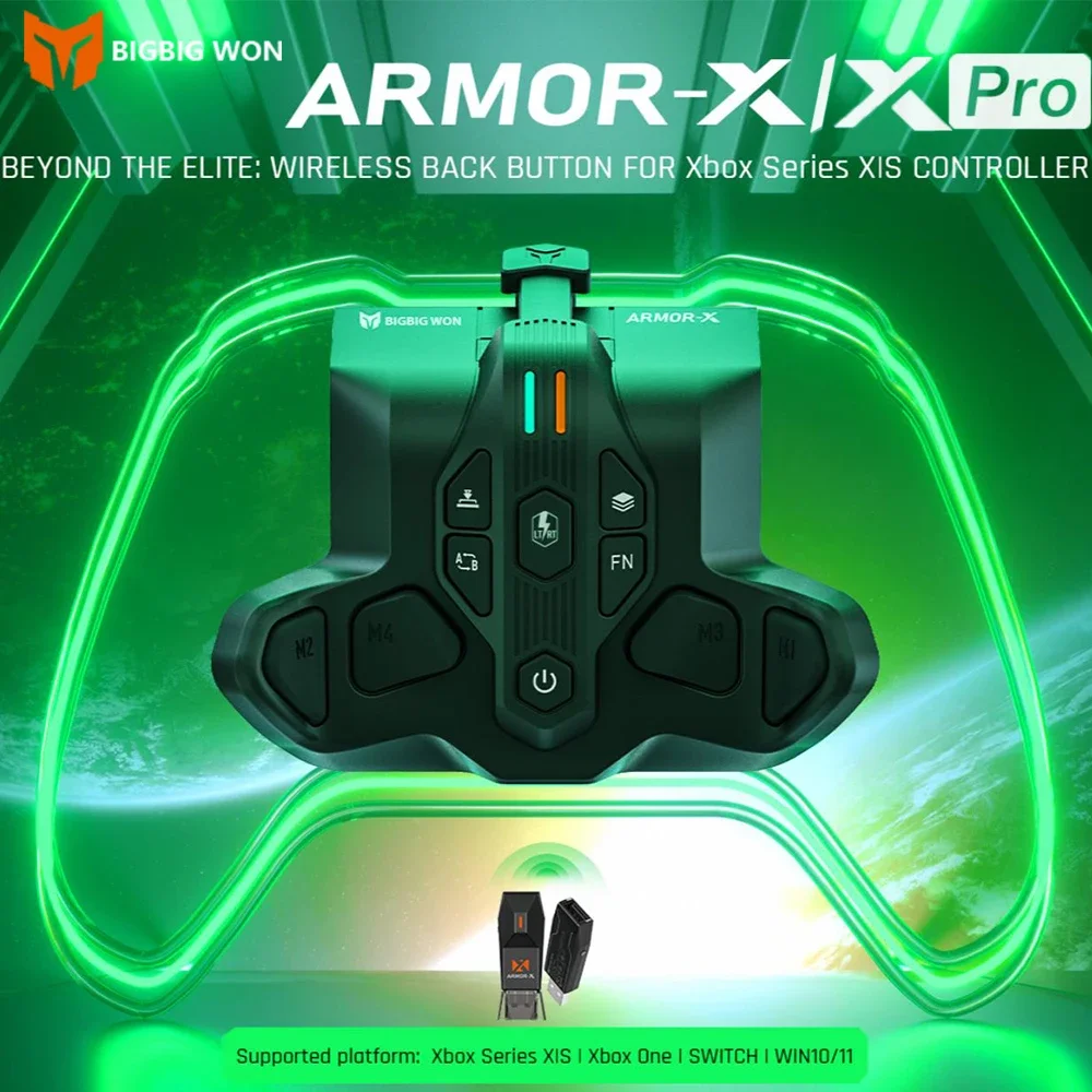 BIGBIG WON ARMOR X Pro Wireless Back Button Attachment For Xbox Series X/S PC PS4 Controller Rear Paddle Adapter Switch Console
BIGBIG WON ARMOR X Pro Wireless Back Button Attachment For Xbox Series X/S PC PS4 Controller Rear Paddle Adapter Switch Console