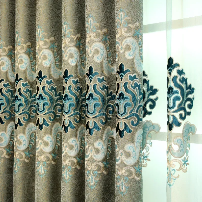 European Customized Curtains for Living Dining Room Bedroom High Blackout Villa Floor Windows Embroidered Finished Curtains
European Customized Curtains for Living Dining Room Bedroom High Blackout Villa Floor Windows Embroidered Finished Curtains
