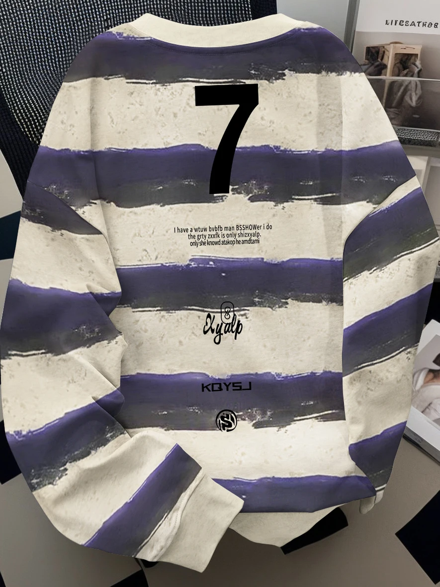 Trendy Retro Tie Dye Striped round Ne Sweatirt Loose ex Spring Autumn Casual Wear Long Sve Youth Faion
Trendy Retro Tie Dye Striped round Ne Sweatirt Loose ex Spring Autumn Casual Wear Long Sve Youth Faion