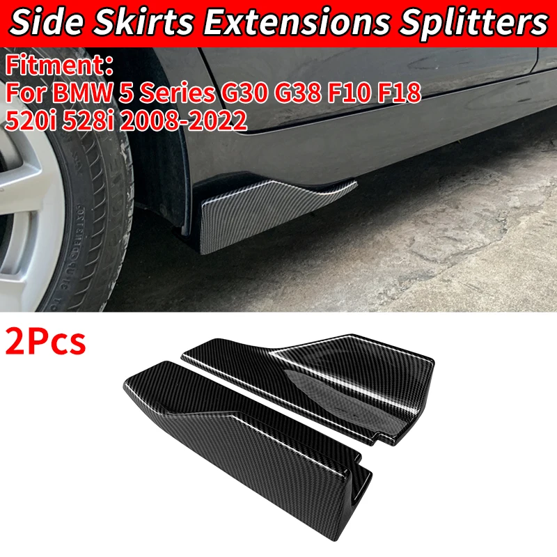 For 2008-2022 BMW 5 Series G30 G38 F10 F18 520i 528i Car Side Skirts Extension Rocker Panels Lip Splitters Bumper Styling 34CM
For 2008-2022 BMW 5 Series G30 G38 F10 F18 520i 528i Car Side Skirts Extension Rocker Panels Lip Splitters Bumper Styling 34CM