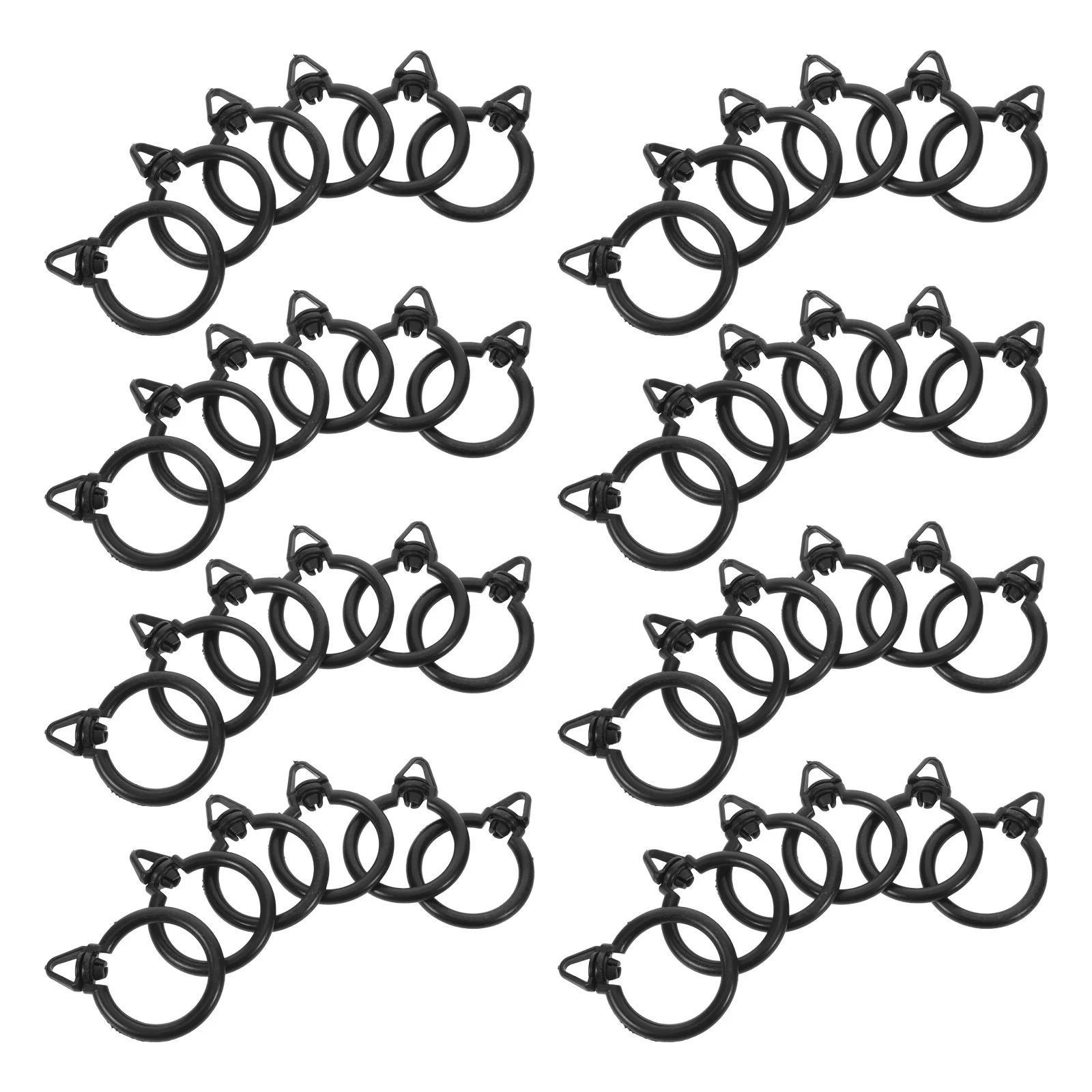 190pcs Curtain Rings Plastic Drapery Hooks Black Finish Smooth Silent Operation For Window Blinds Heavy Duty Home Decor Hardware
190pcs Curtain Rings Plastic Drapery Hooks Black Finish Smooth Silent Operation For Window Blinds Heavy Duty Home Decor Hardware
