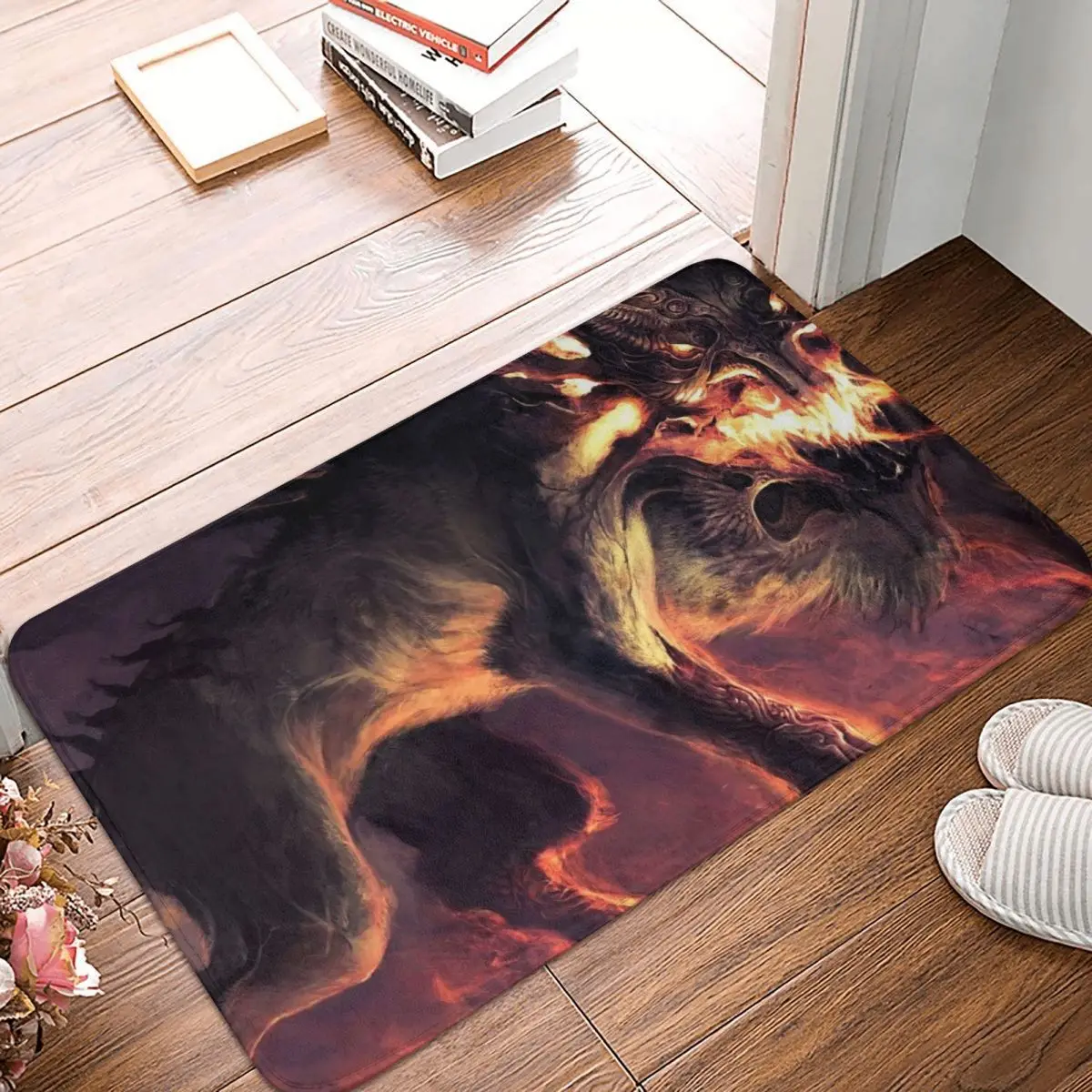 Коврик для ванной Hellhound, Придверный коврик с волком, кухонный ковер, коврик для балкона, домашний декор
Коврик для ванной Hellhound, Придверный коврик с волком, кухонный ковер, коврик для балкона, домашний декор